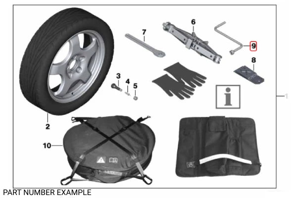 Genuine BMW Wheel Lug Tool / Wrench - 71121179953
