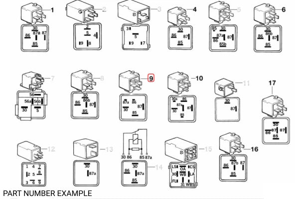 Genuine ABS Motor Relay - 61361393403