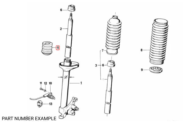 Genuine Front Bump Stops – 31331124449