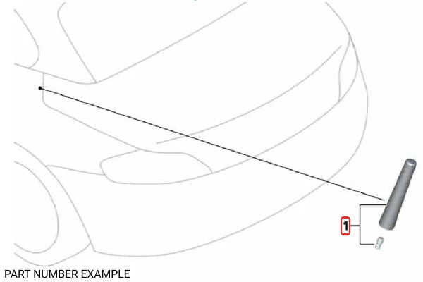Genuine Sport Antenna Mast - 65202296761