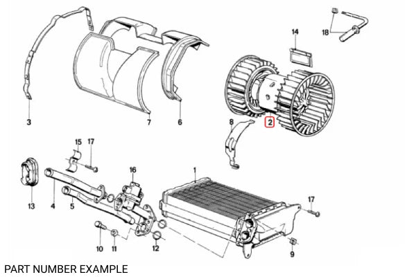 BMW Blower Heater Motor for E30 E36 – 64111370930