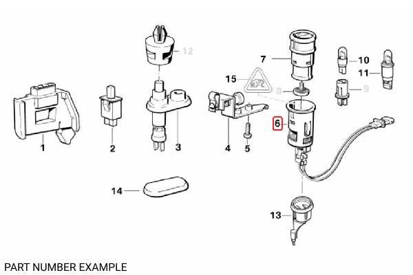 Genuine Cigarette Lighter Socket – 61346973036