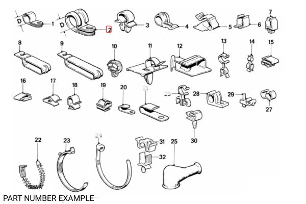Genuine Clamp D=22/6.4 - 64531357128