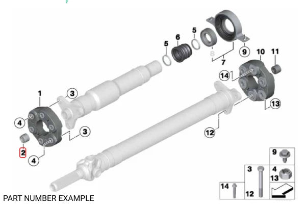 Genuine BMW Tailshaft Centering Bush – 26117526611
