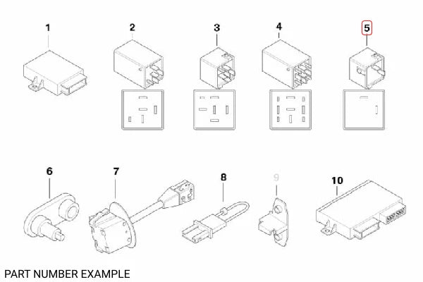 Genuine Golden Brown Relay - 61368366282