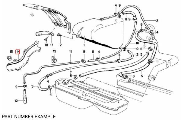 Cover Plate for Fuel Line - 16131179011