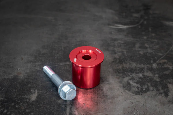 E36 / E46 (non M) Polyurethane Front Differential Mount Bushing and M14 Bolt Upgrade Combo - Fits E85 and E86