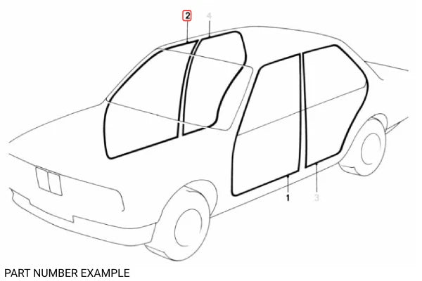Genuine BMW Door Seal - RHS Coupe – 51711876152