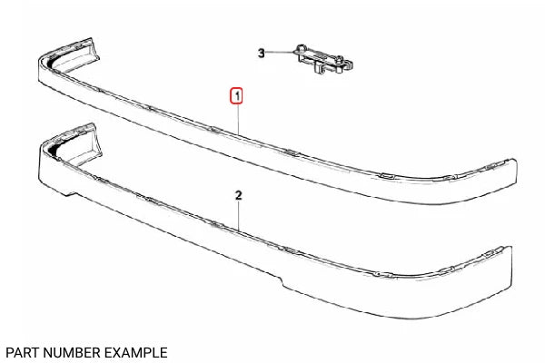 Genuine BMW Stock Front E30 Valence / Splitter – 51711945559