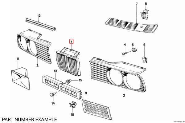Genuine Kidney Grille – 51131945877