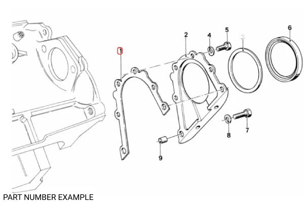 Genuine OEM Rear Main Seal Cover Gasket – 11141432240