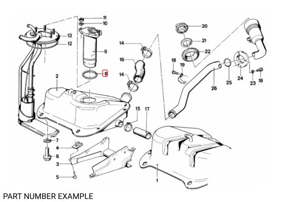 Fuel Tank Sending Unit O-Ring – 16121150391