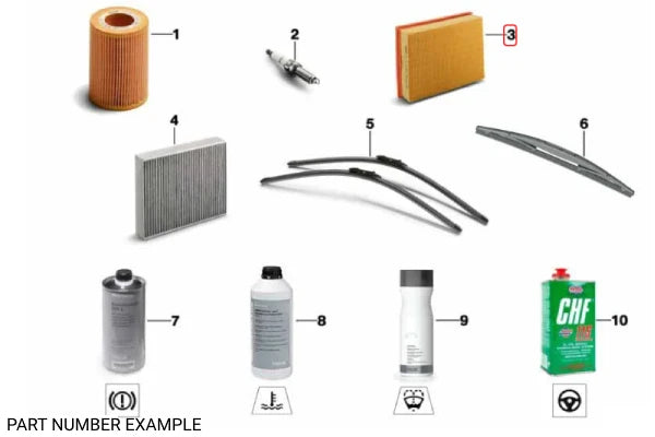 Genuine BMW Air Filter Element - 13717602643