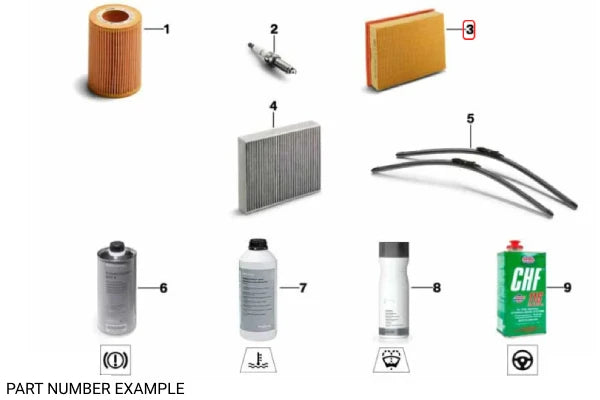 Genuine BMW Air Filter - Right - 13727843283