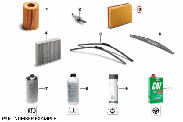 Genuine BMW Air Filter Element - 13718480400