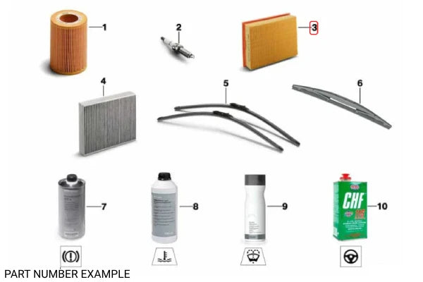 Genuine BMW Air Filter Element - 13718693612