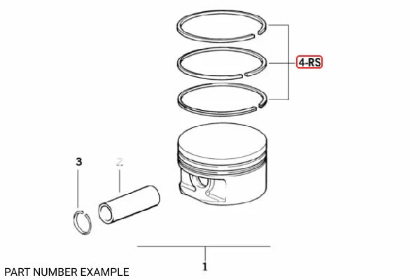 Genuine BMW Alusil Piston Rings Repair Kit for M60 - 11251745921