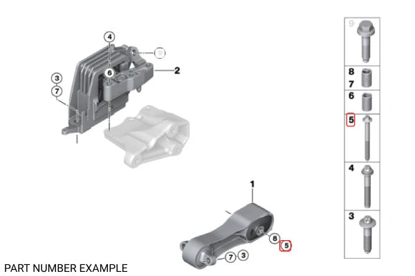 Genuine BMW M12 x 100 Asa-Bolt - 31106868038