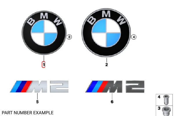 Genuine BMW Bonnet Badge For G8X - 51117886503