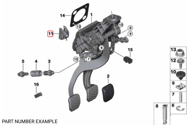 Genuine BMW Ball Head Mount - 35006891934