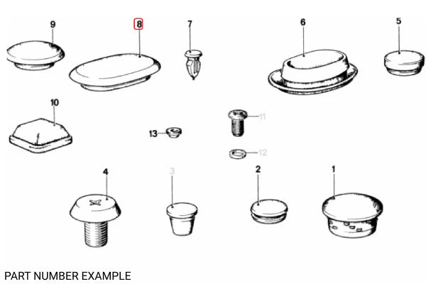 Genuine BMW Blind Plug 20mm x 50mm - 51711852763