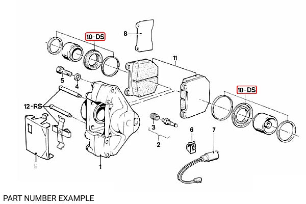Genuine BMW Brake Caliper Rebuild Kit for E21 – 34111116618