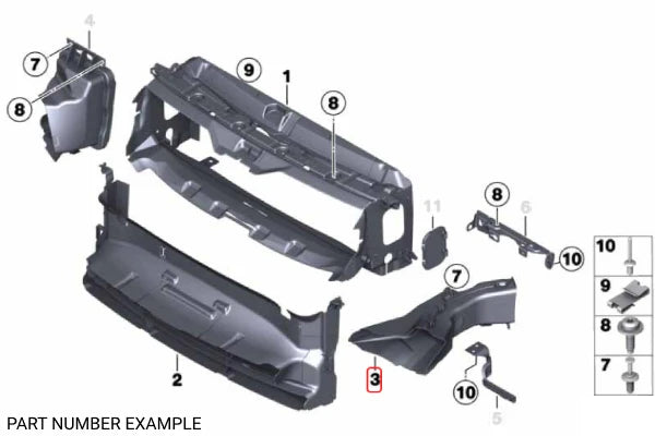 Genuine BMW Brake Duct Right - 51748054230