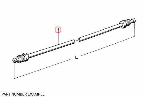 Genuine BMW Brake Line (360mm) – 34326755565