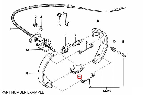 Genuine BMW Pin for Parking Brakes Cable – 34411100640