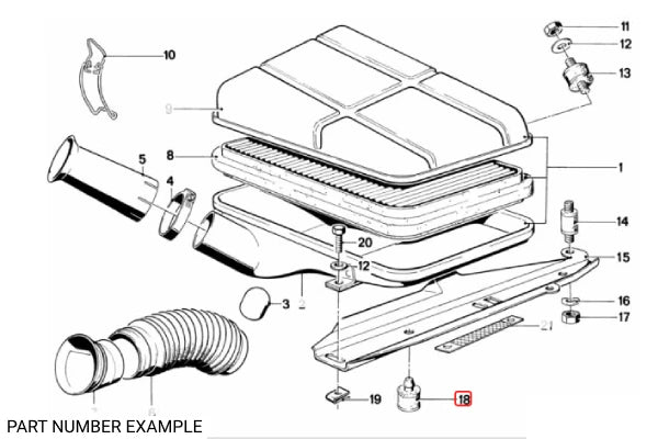 Genuine BMW Air Filter Housing Bump Stop – 13711263819