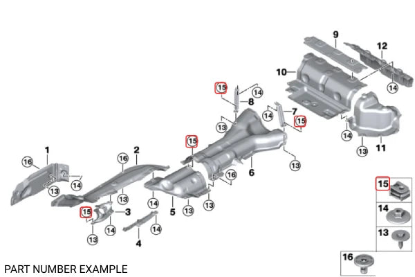 Genuine BMW C-Clip For Plastic Nut - 07147311312