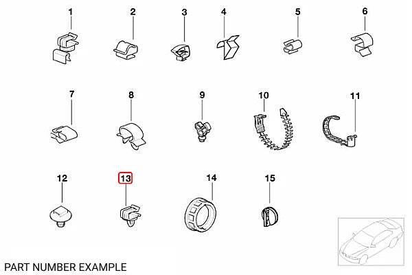 Genuine BMW Cable Harness Holder – 61138353135