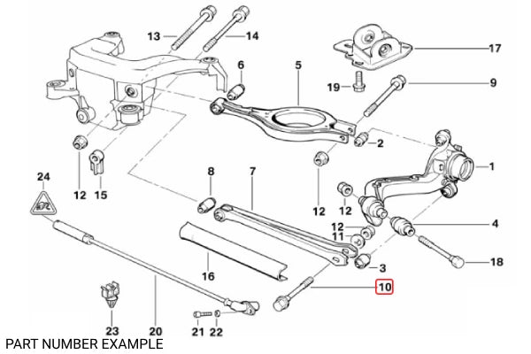 Genuine BMW Camber Adjustment Eccentric Bolt for E36 E46 – 33326863853