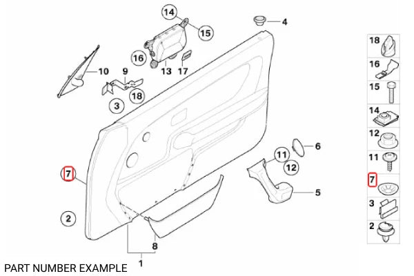 Genuine BMW Circlip – 51418144600
