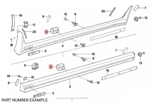 Genuine BMW Clamping M Technic – 51711933125