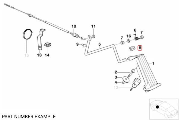 Genuine BMW Clamping Spring – 35411155837