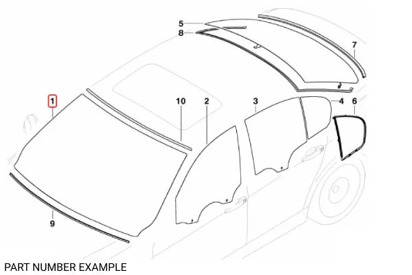 Genuine BMW Moulding Clip Bottom Left for E90 E91 – 51137145110