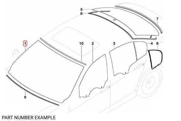 Genuine BMW Moulding Clip, Bottom Right for E90 E91 – 51137172103
