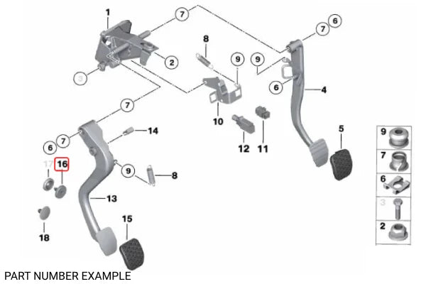 Genuine BMW Clutch Pedal Stop Buffer – 35316750569