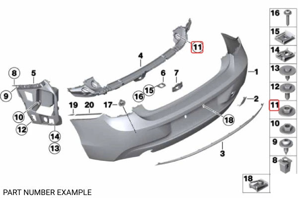 Genuine BMW Combination Nut - 07147305178