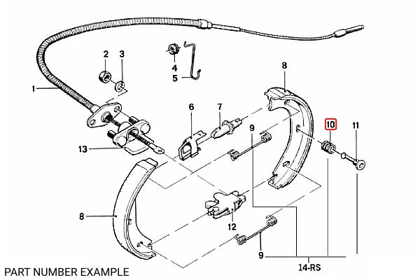 Genuine BMW Brake Shoe Pin Spring – 34411100122