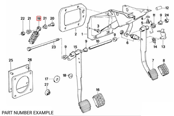 Genuine BMW Clutch Pedal Compression Spring – 35311152540
