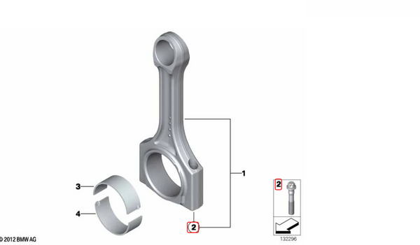 Genuine BMW Connecting Rod Bolt – 11247589671