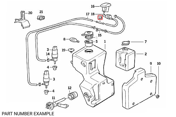 Genuine BMW Washer Straight Connection Piece – 61661382908