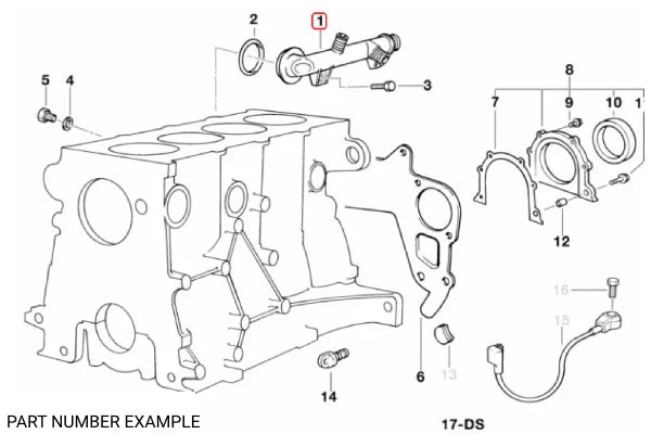 Genuine BMW Cooling Hose Connector – 11531714738