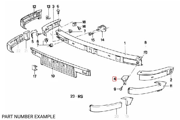 Genuine BMW Chrome Covering for E30 - Left – 51111888269