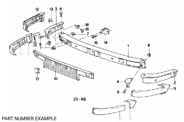 Genuine BMW Chrome Covering for E30 - Right – 51111888270