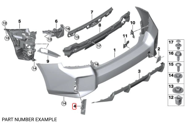 Genuine BMW Covering Rear Right for G87 - 51128085892