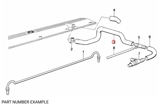 Genuine BMW Crankcase Vent Hose – 11151278804