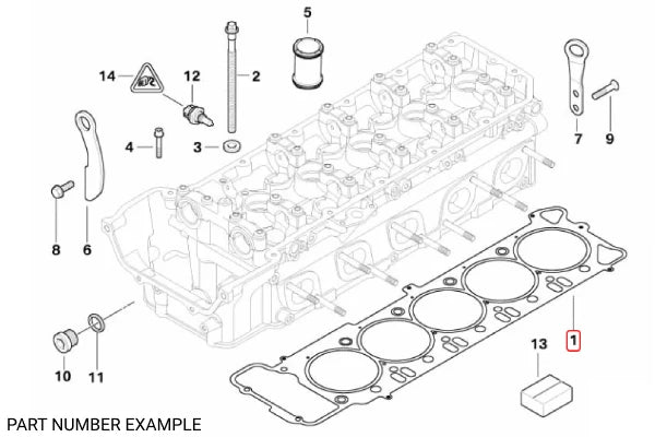 Genuine BMW Cylinder Head Gasket – 11127837460